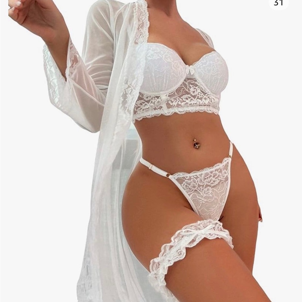 4 piece lingerie set